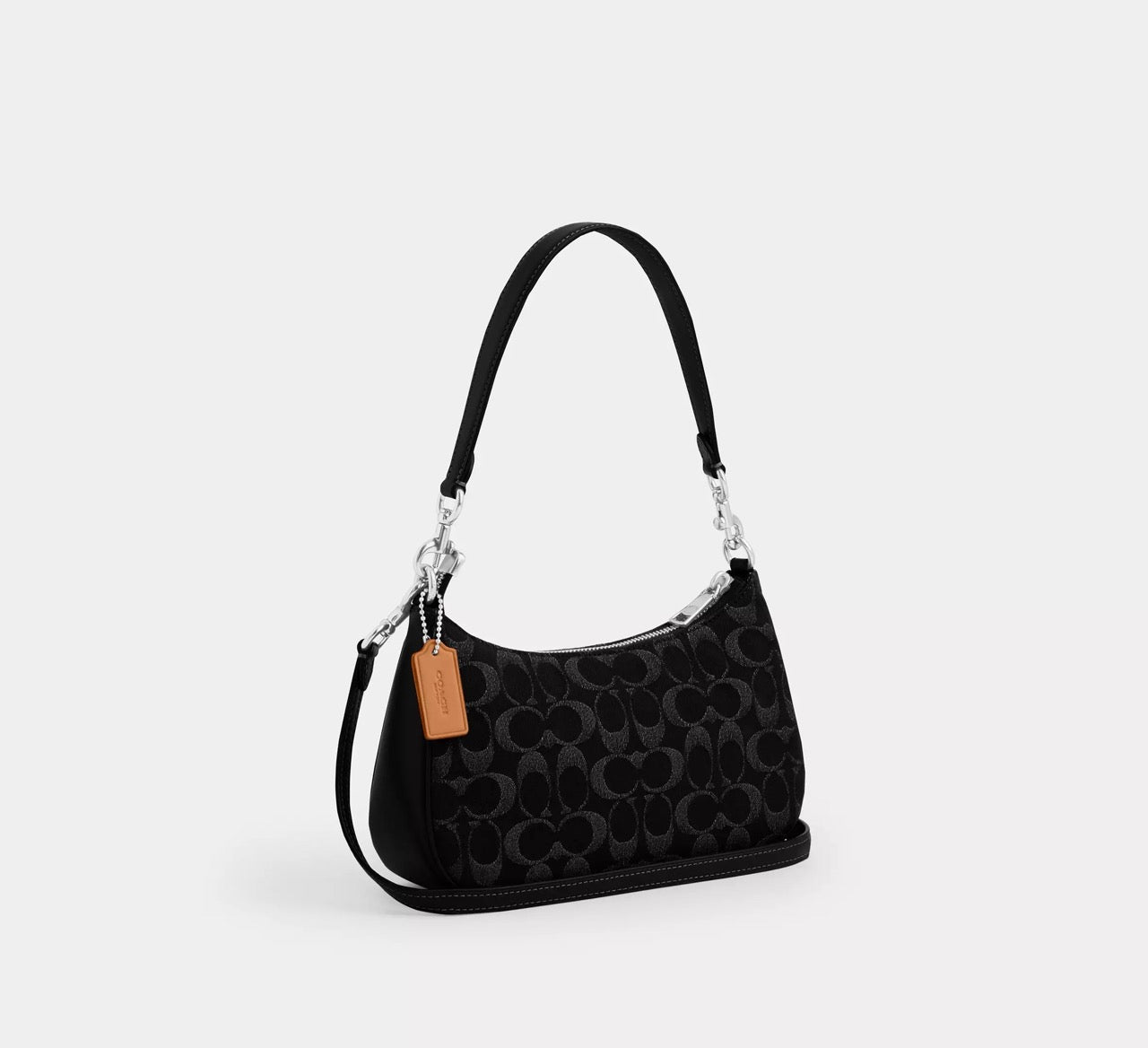 [READY STOCK MY] COACH Teri Shoulder Bag In Signature Denim in Black (CDE43)
