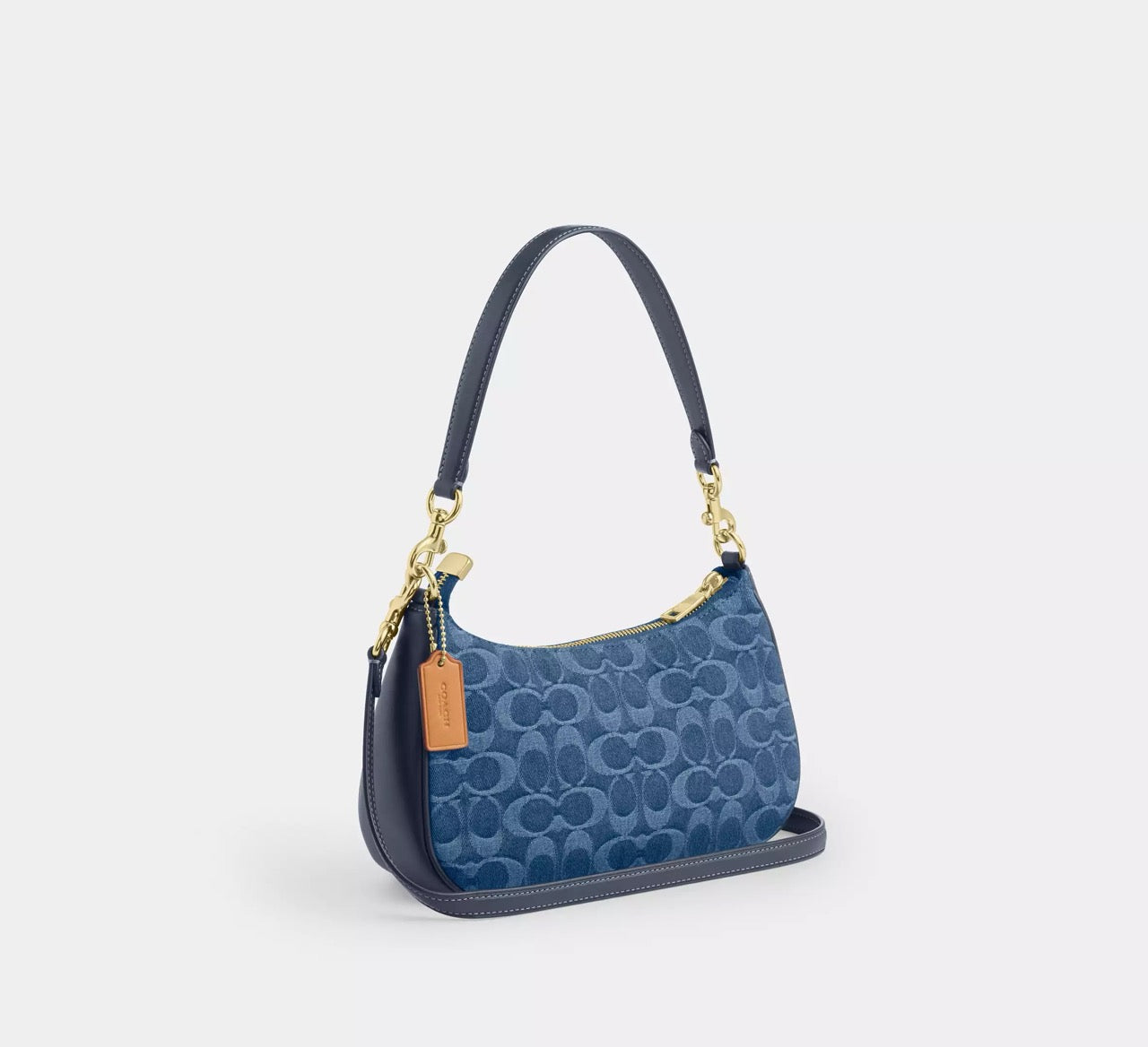 [READY STOCK MY] COACH Teri Shoulder Bag In Signature Denim in Indigo (CDQ56)