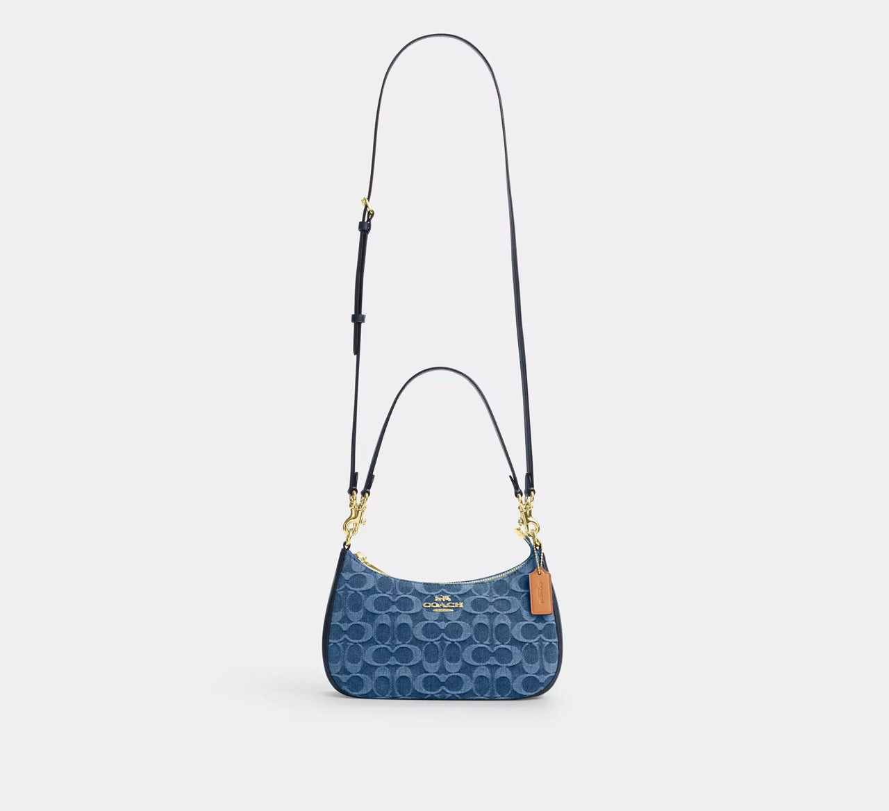 [READY STOCK MY] COACH Teri Shoulder Bag In Signature Denim in Indigo (CDQ56)