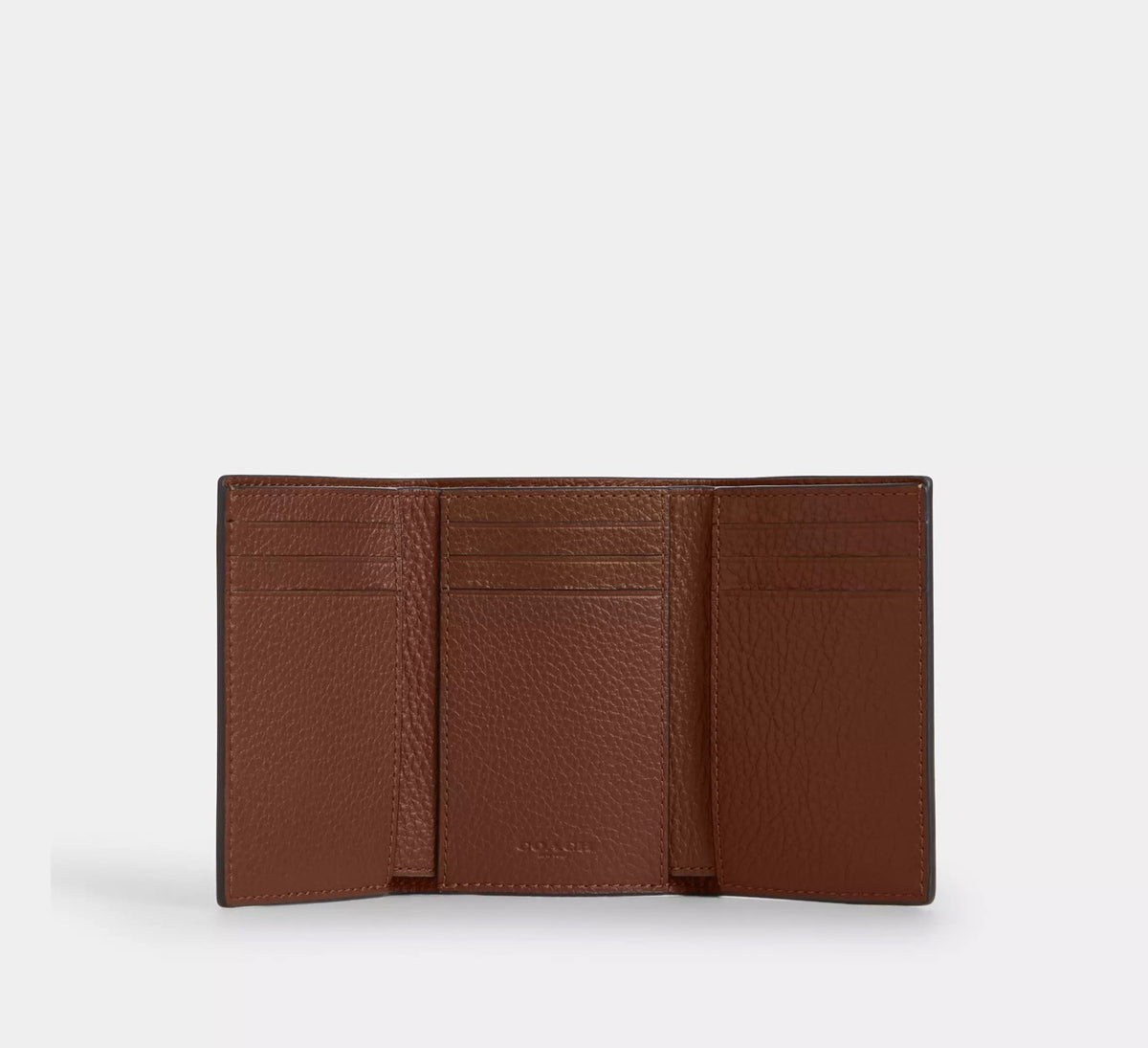 [WEB EXCLUSIVE][READY STOCK MY] Coach Men Trifold Wallet in Saddle (CFJ68)