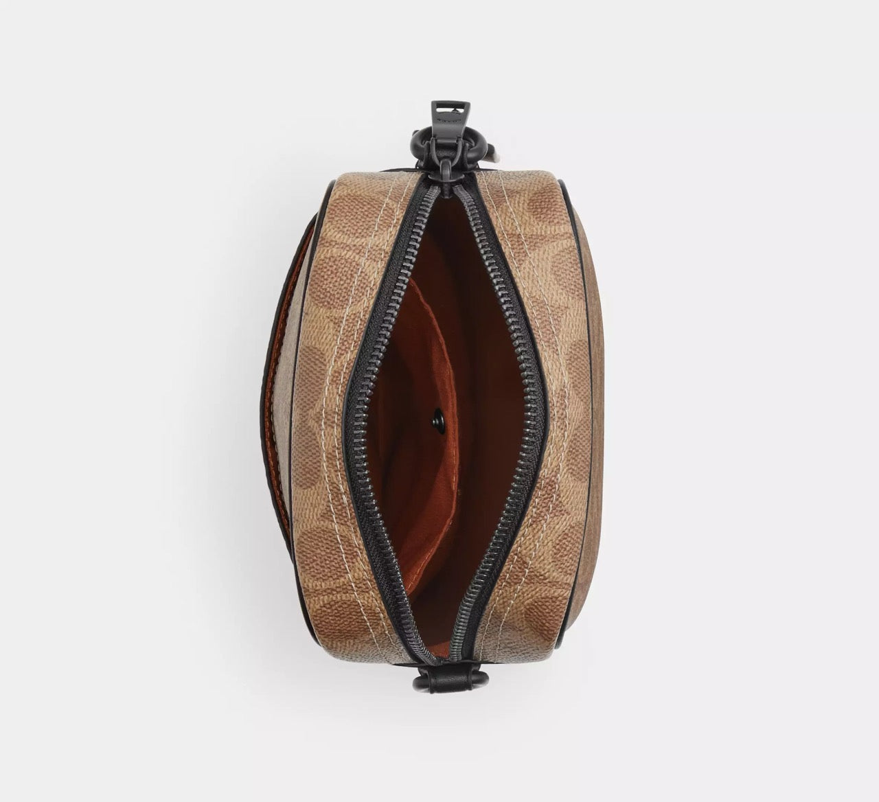 [INCOMING ETA 30 DAYS] COACH Men Tristan Crossbody Bag 14 In Signature Canvas in Tan Black (CET69)