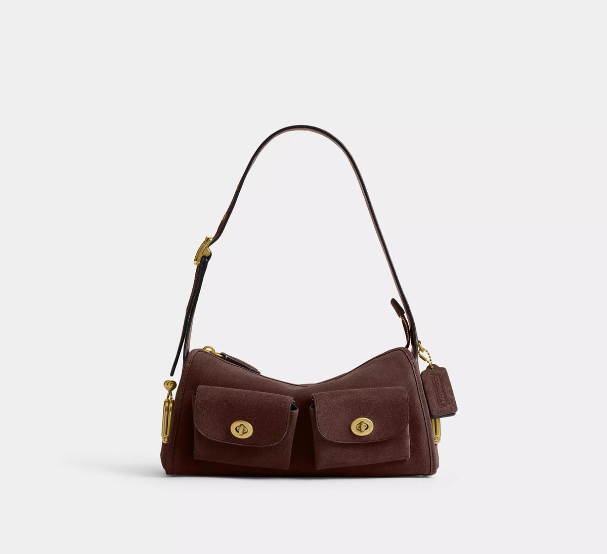 [INCOMING ETA 30 DAYS] Coach Turnlock Haversack Bag 27 in Dark Chocolate (CFQ59)