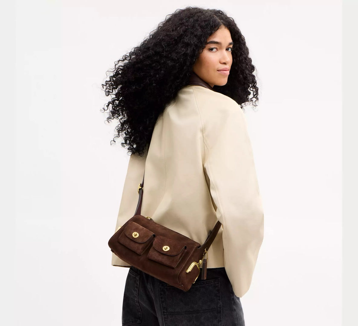 [INCOMING ETA 30 DAYS] Coach Turnlock Haversack Bag 27 in Dark Chocolate (CFQ59)