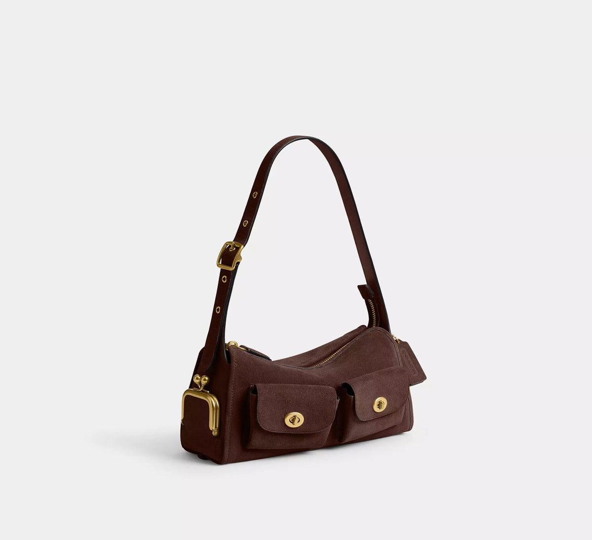 [INCOMING ETA 30 DAYS] Coach Turnlock Haversack Bag 27 in Dark Chocolate (CFQ59)