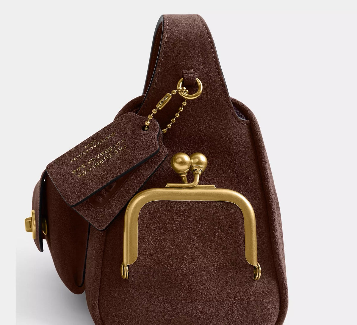 [INCOMING ETA 30 DAYS] Coach Turnlock Haversack Bag 27 in Dark Chocolate (CFQ59)