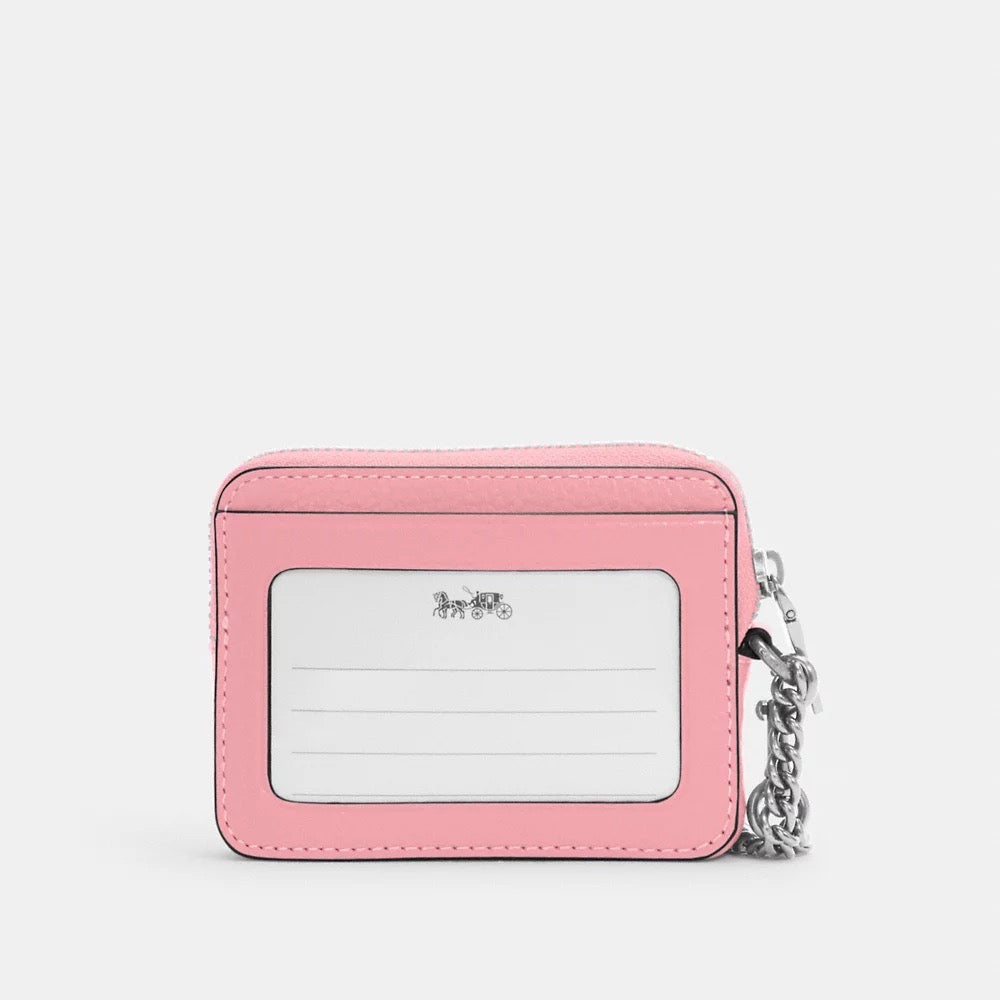 [INCOMING ETA END MAY 2024] C0ACH Zip Card Case in Flower Pink (6303)