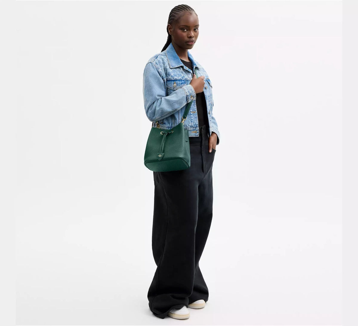 [WEB EXCLUSIVE][READY STOCK MY] Coach Rowan Bucket Bag in Emerald (CBH06)