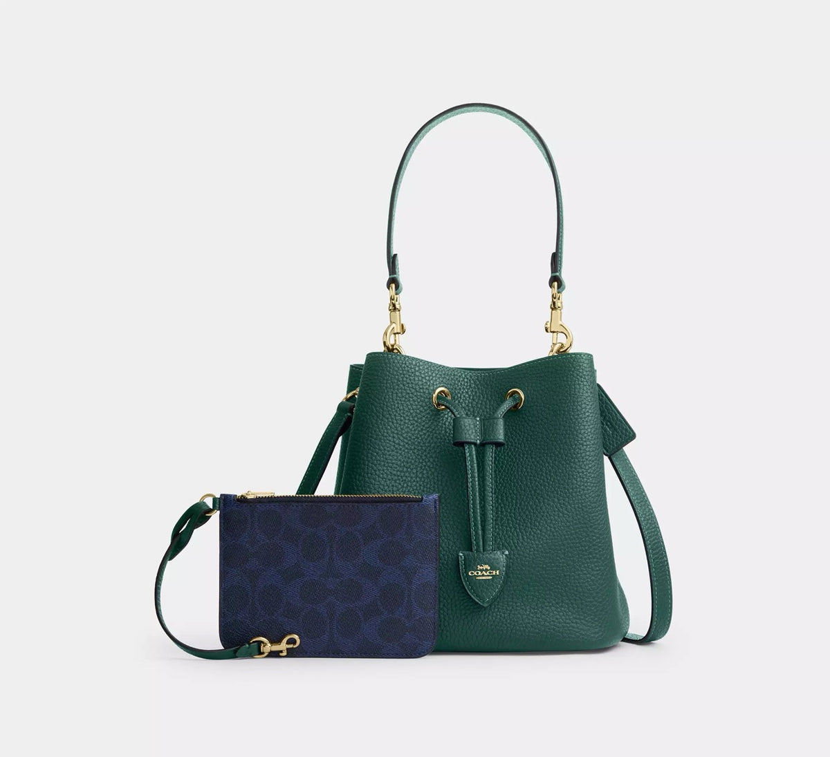 [WEB EXCLUSIVE][READY STOCK MY] Coach Rowan Bucket Bag in Emerald (CBH06)
