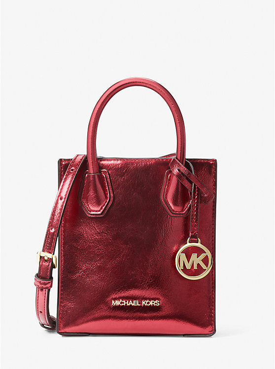 [INCOMING ETA END MARCH 2024] Michael Kors Mercer Extra-Small Patent Crossbody Bag in Crimson (35H3GM9C0M)