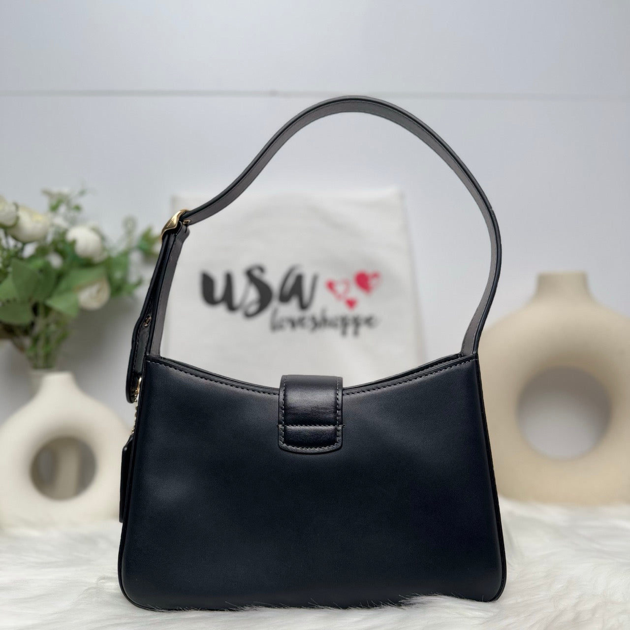 [DEFECT] COACH Eliza Shoulder Bag in Black (CP004)