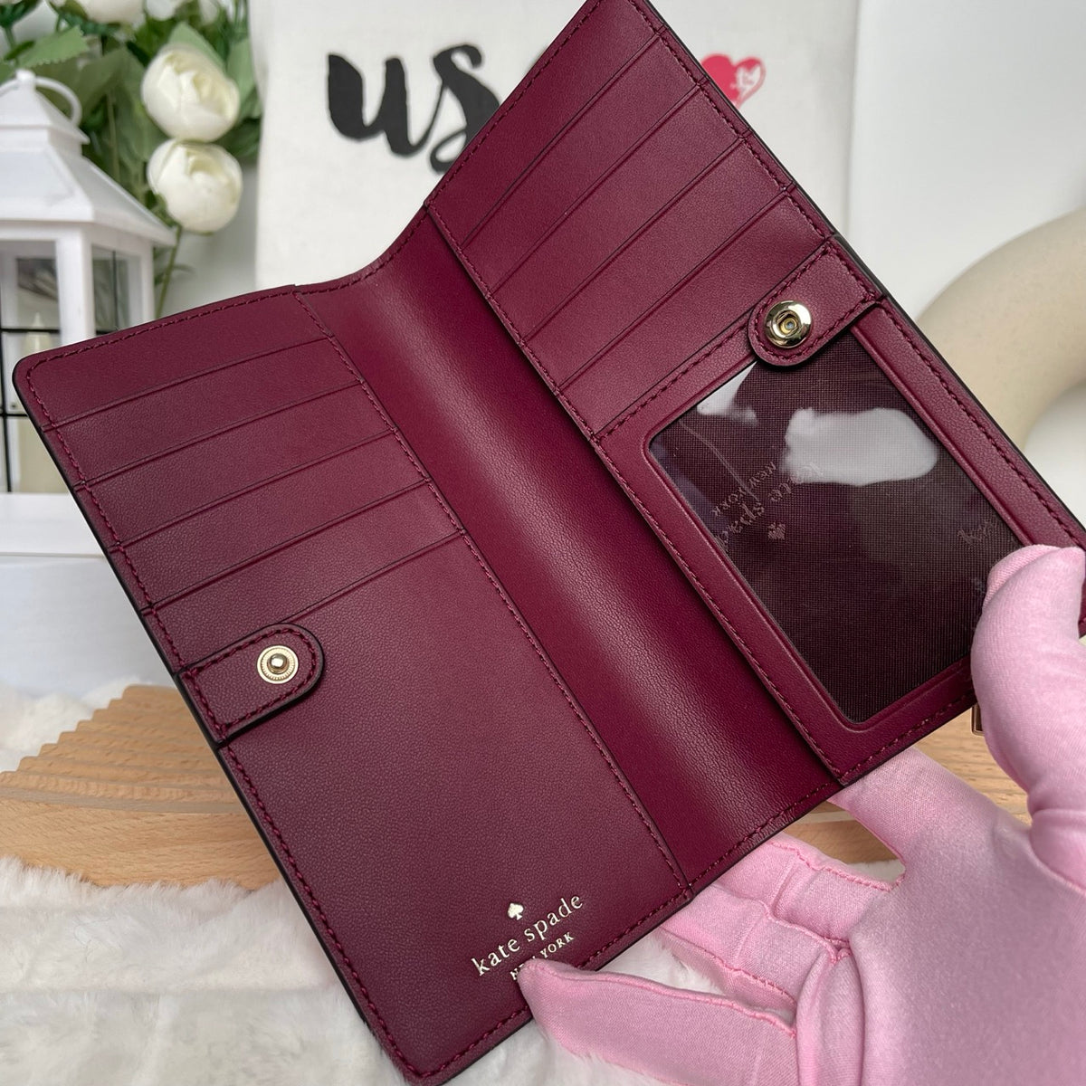 Defect Wallet Kate Spade Bag Malaysia | Kate Spade Madison Large Slim Bifold Wallet ...