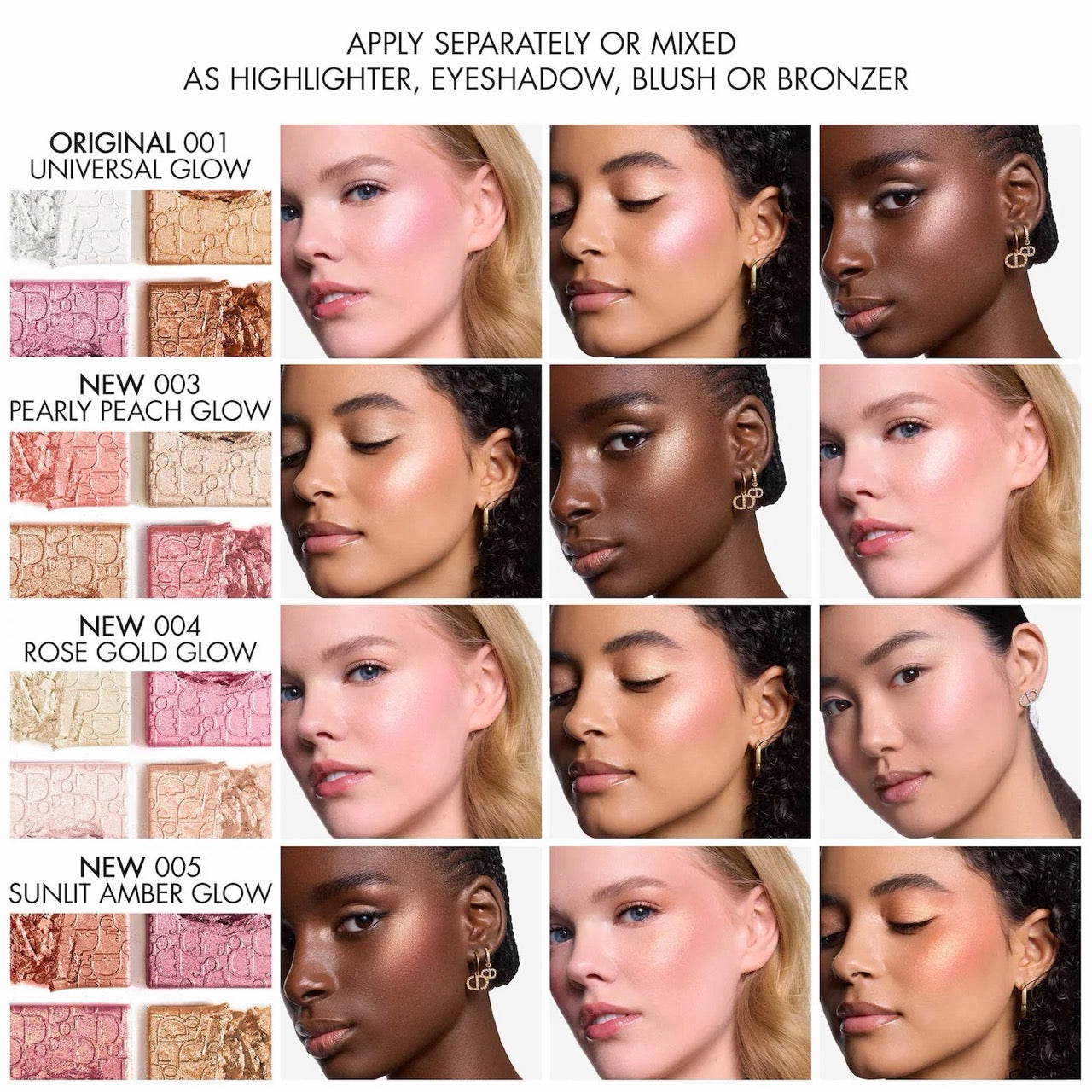 [ULSBC] [READY STOCK MY] Dior Backstage Glow Maximizer Face Palette 001 Universal Glow