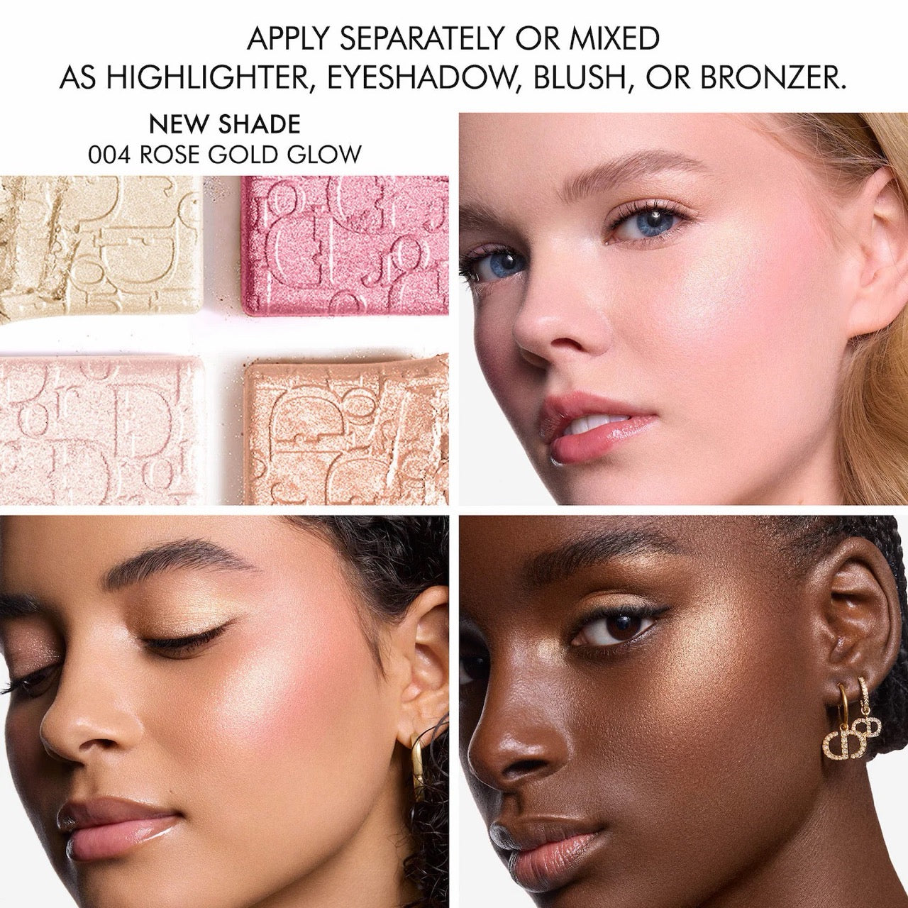 DIOR Backstage Glow Maximizer Face Palette in Rose Gold Glow (004)