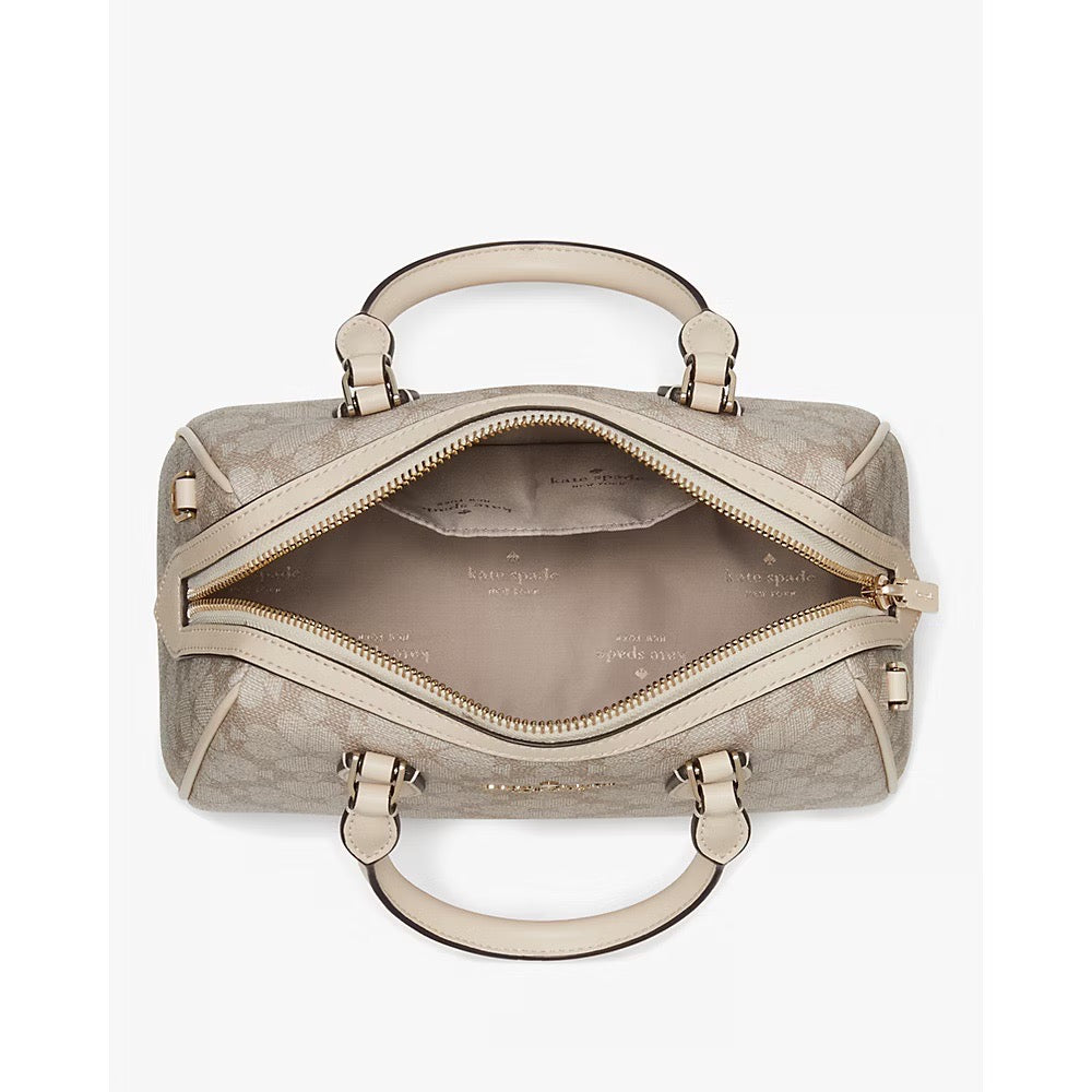 [INCOMING ETA 30 DAYS] Kate Spade Signature Spade Flower Duffle Crossbody in Dark Beige (KG483)