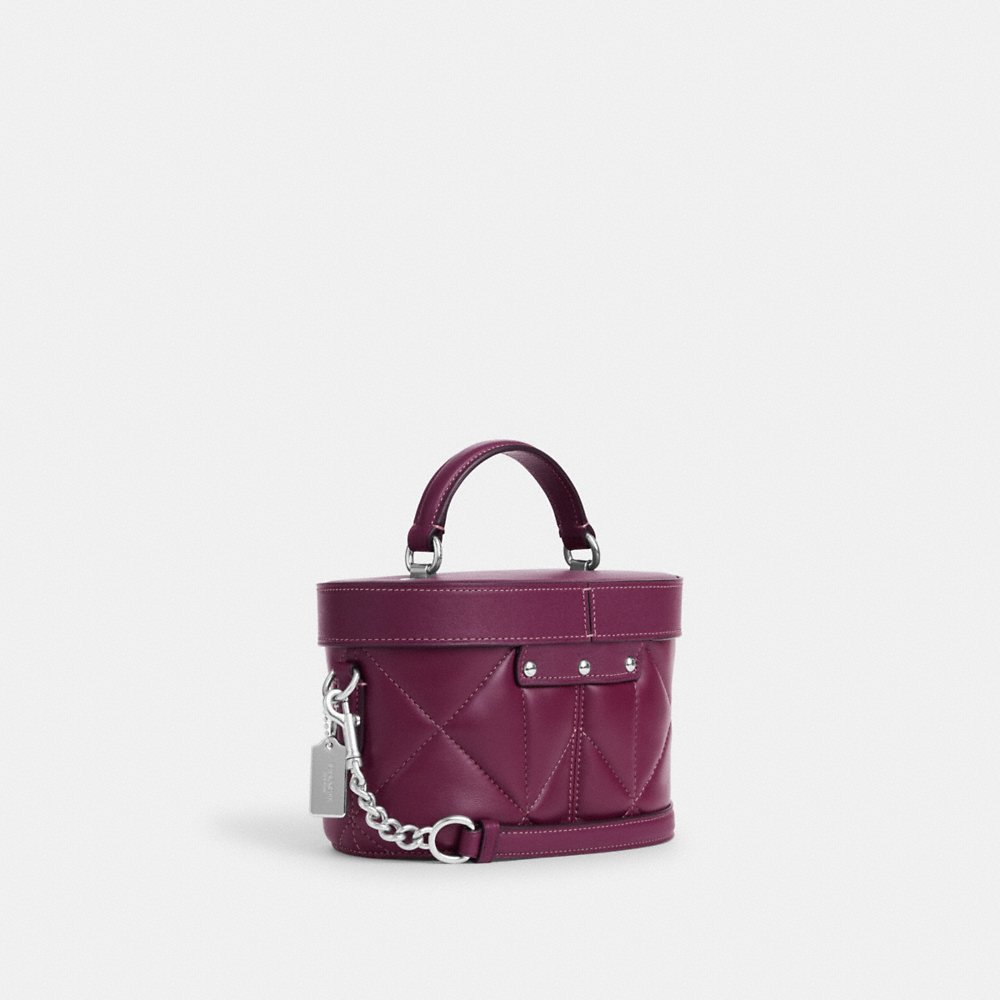 COACH Kay Crossbody With Puffy Diamond Quilting in Deep Berry (CM733)