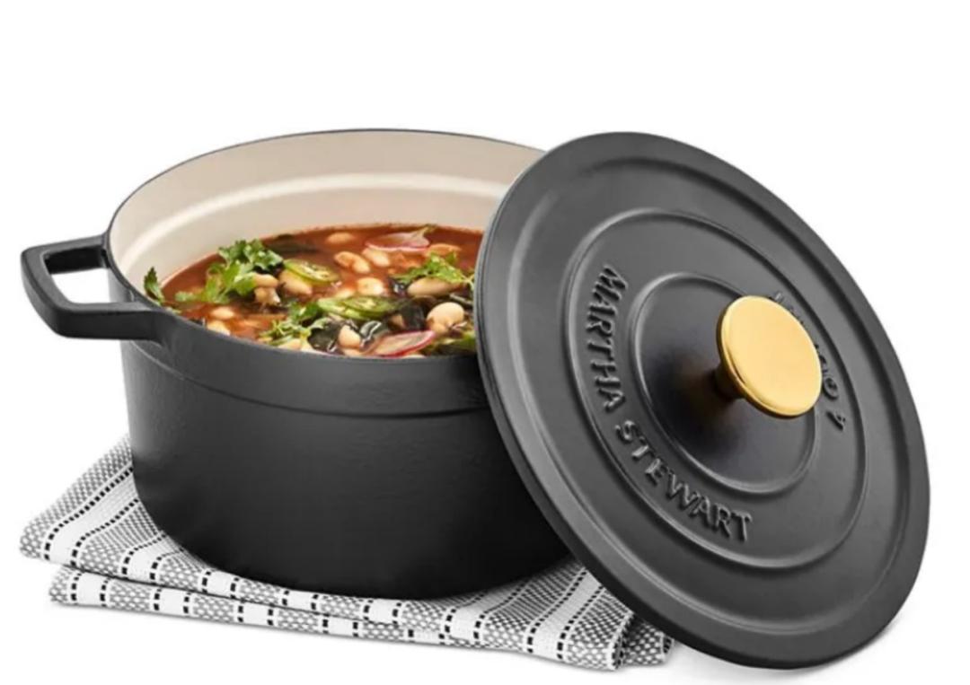 [READY STOCK MY][DEFECT] MARTHA STEWART 6QT Dutch Oven in Black