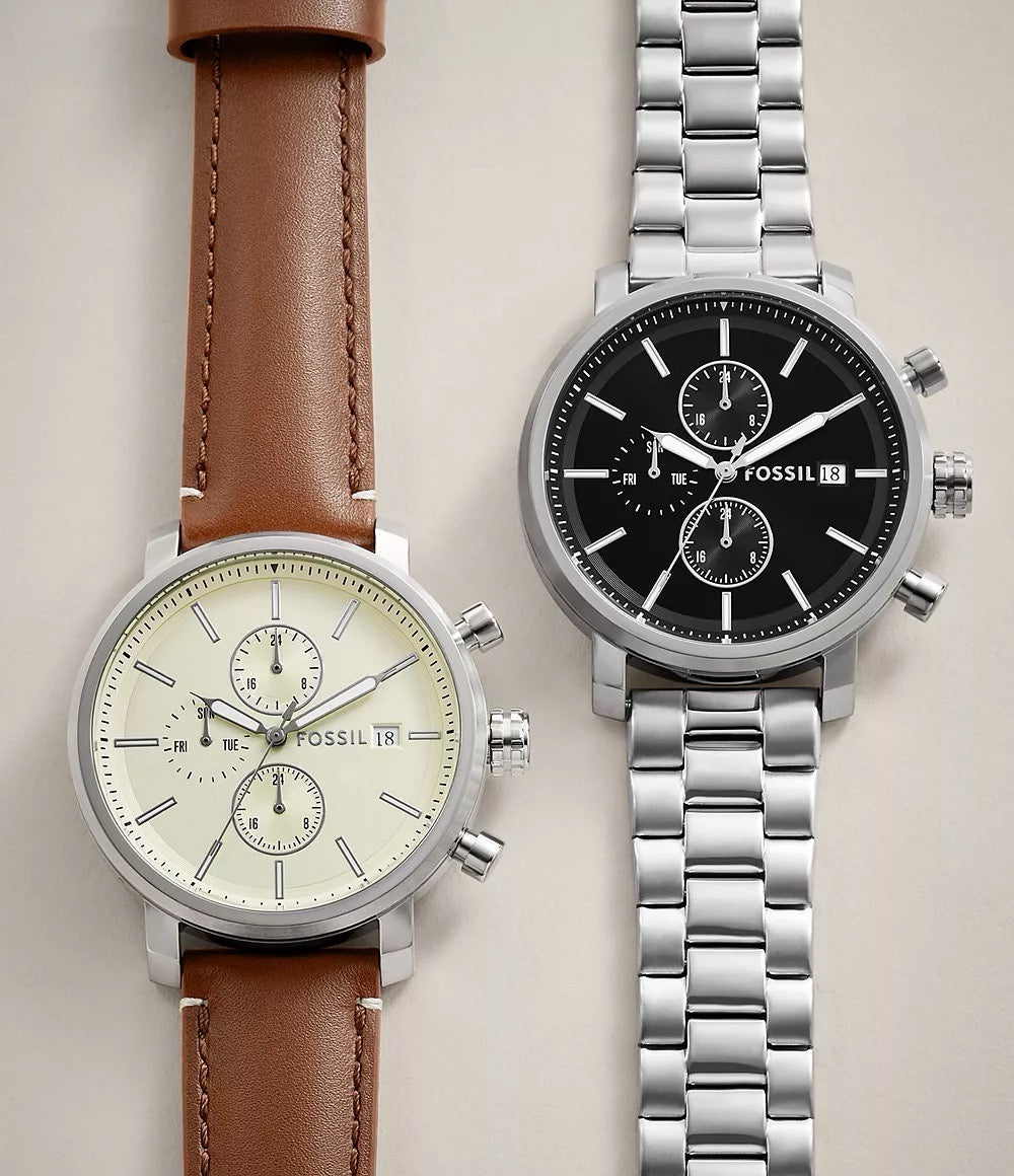[READY STOCK MY] FOSSIL Rhett Multifunction Stainless Steel Watch (BQ2851)