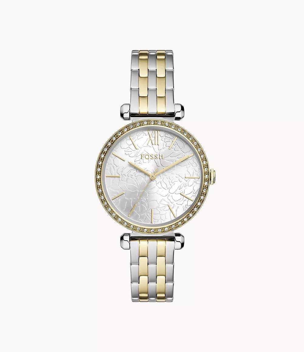[READY STOCK MY] FOSSIL Tillie Three-Hand Two-Tone Stainless Steel Watch (BQ3962)