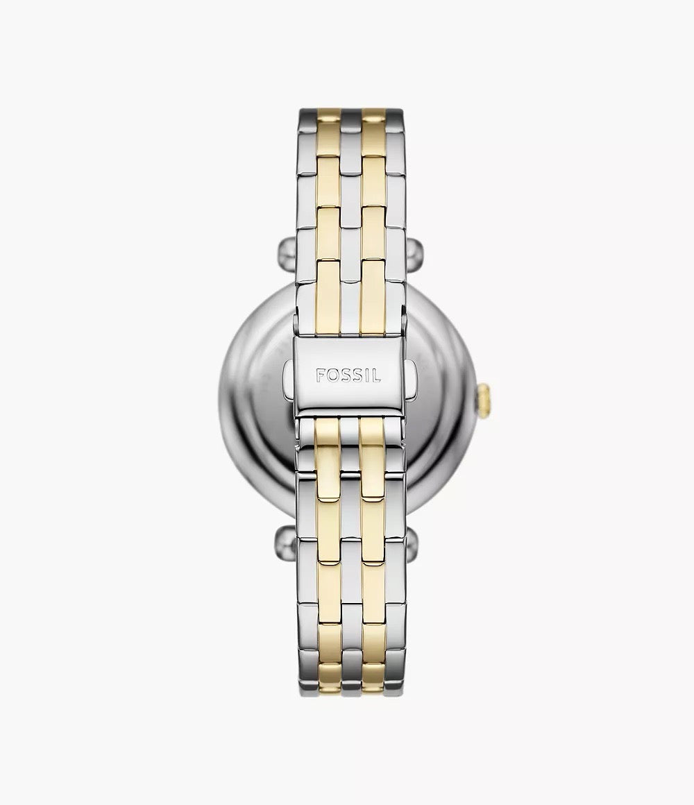 [READY STOCK MY] FOSSIL Tillie Three-Hand Two-Tone Stainless Steel Watch (BQ3962)