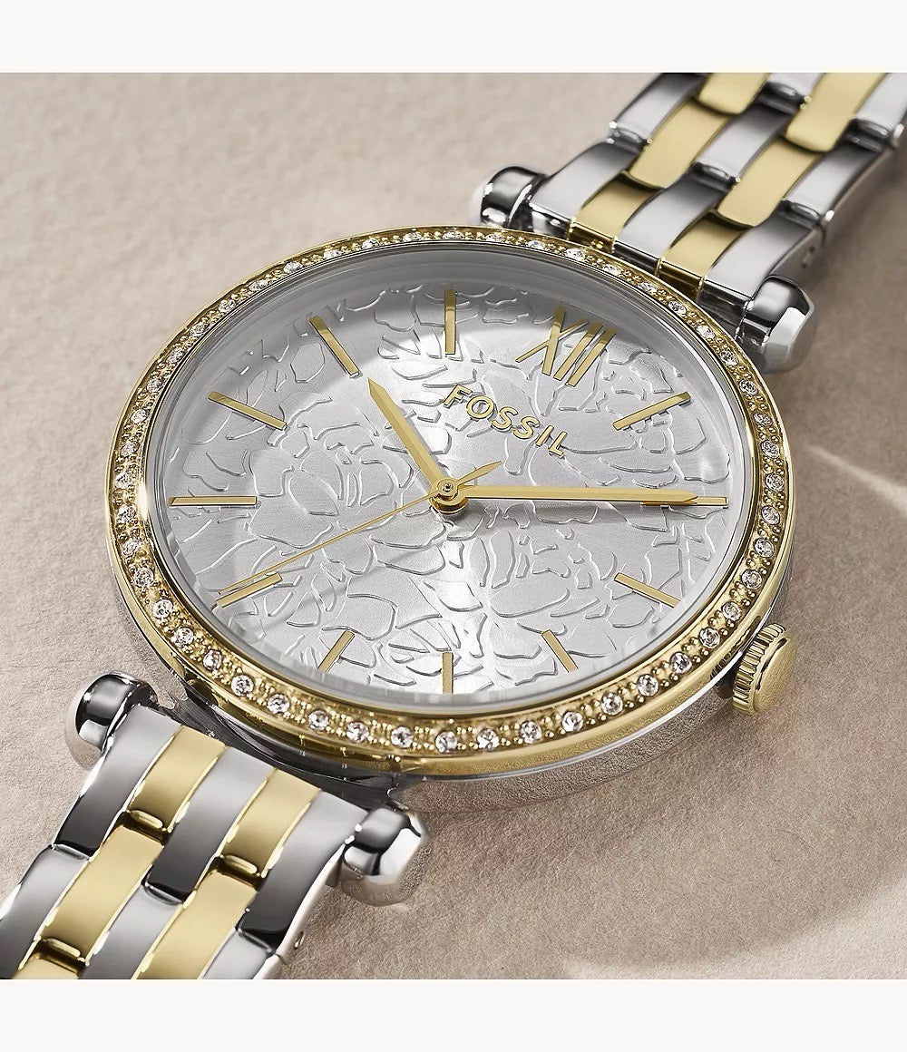 [READY STOCK MY] FOSSIL Tillie Three-Hand Two-Tone Stainless Steel Watch (BQ3962)