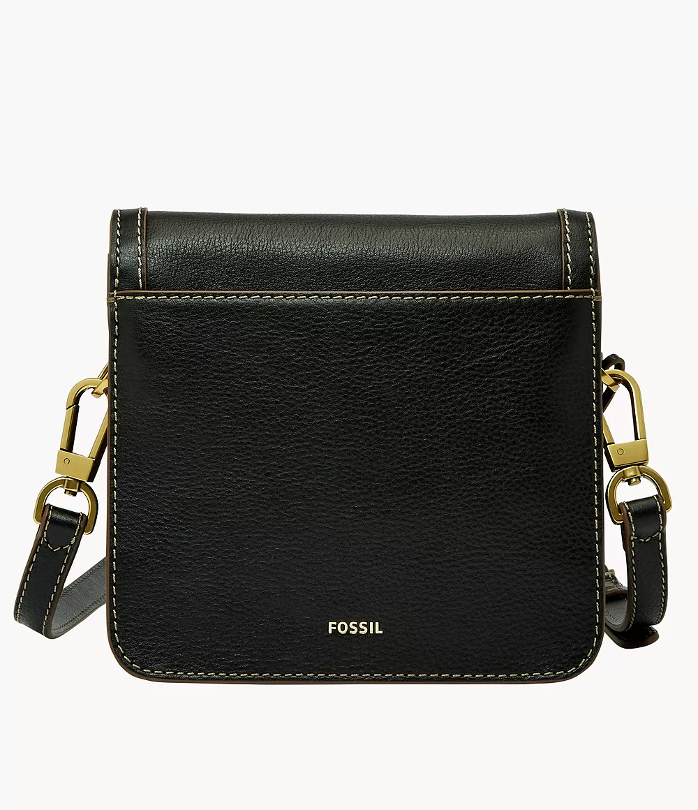 Fossil Ainsley Small Flap Crossbody in Black (SHB3070001)