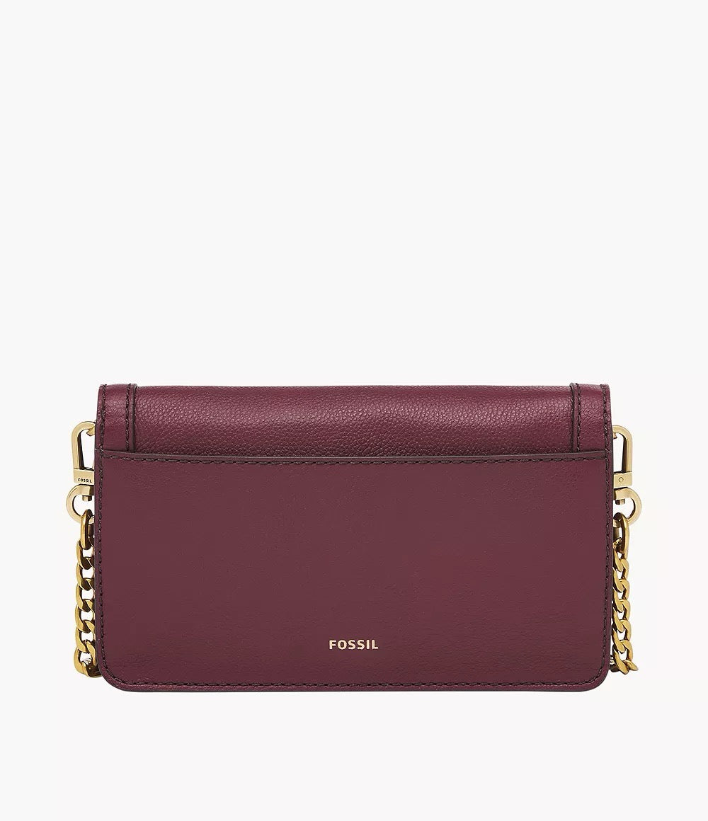 Fossil Ainsley Wallet Crossbody in Wine (SHB3152609)