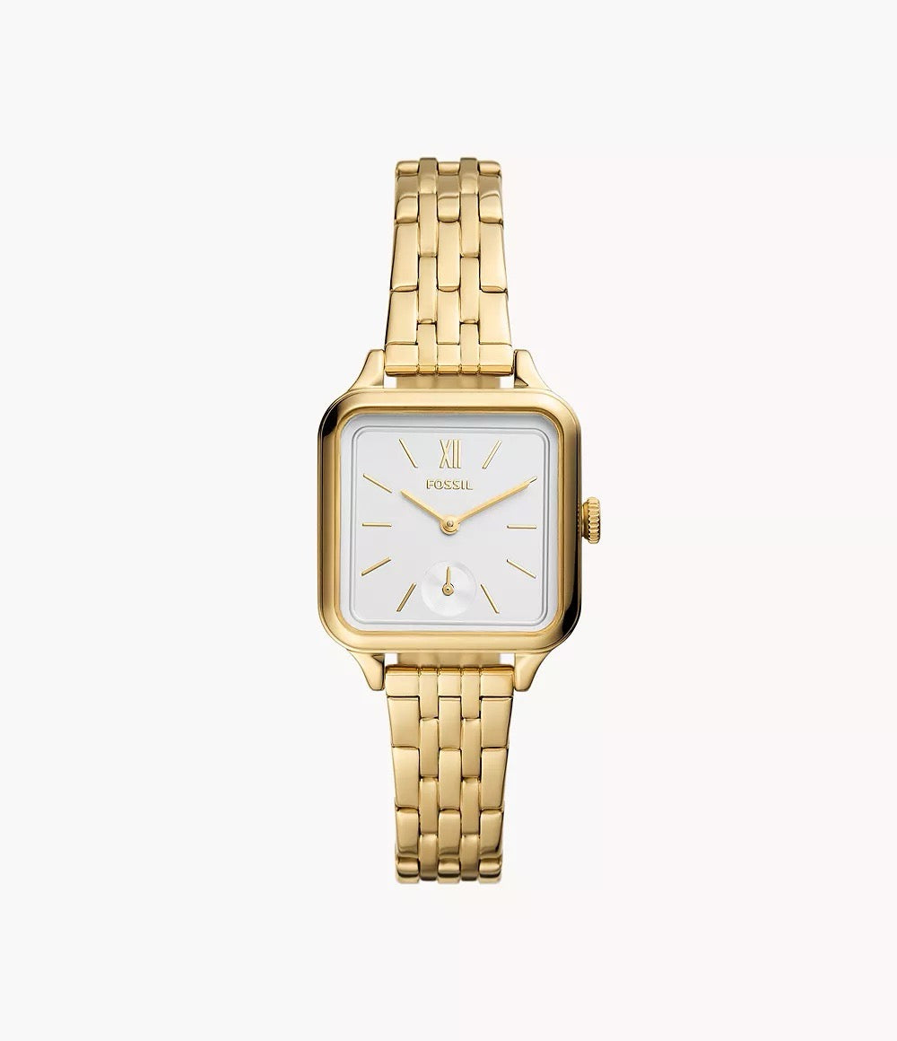 Fossil Colleen Three-Hand Gold-Tone Stainless Steel Watch in Gold (BQ3832)