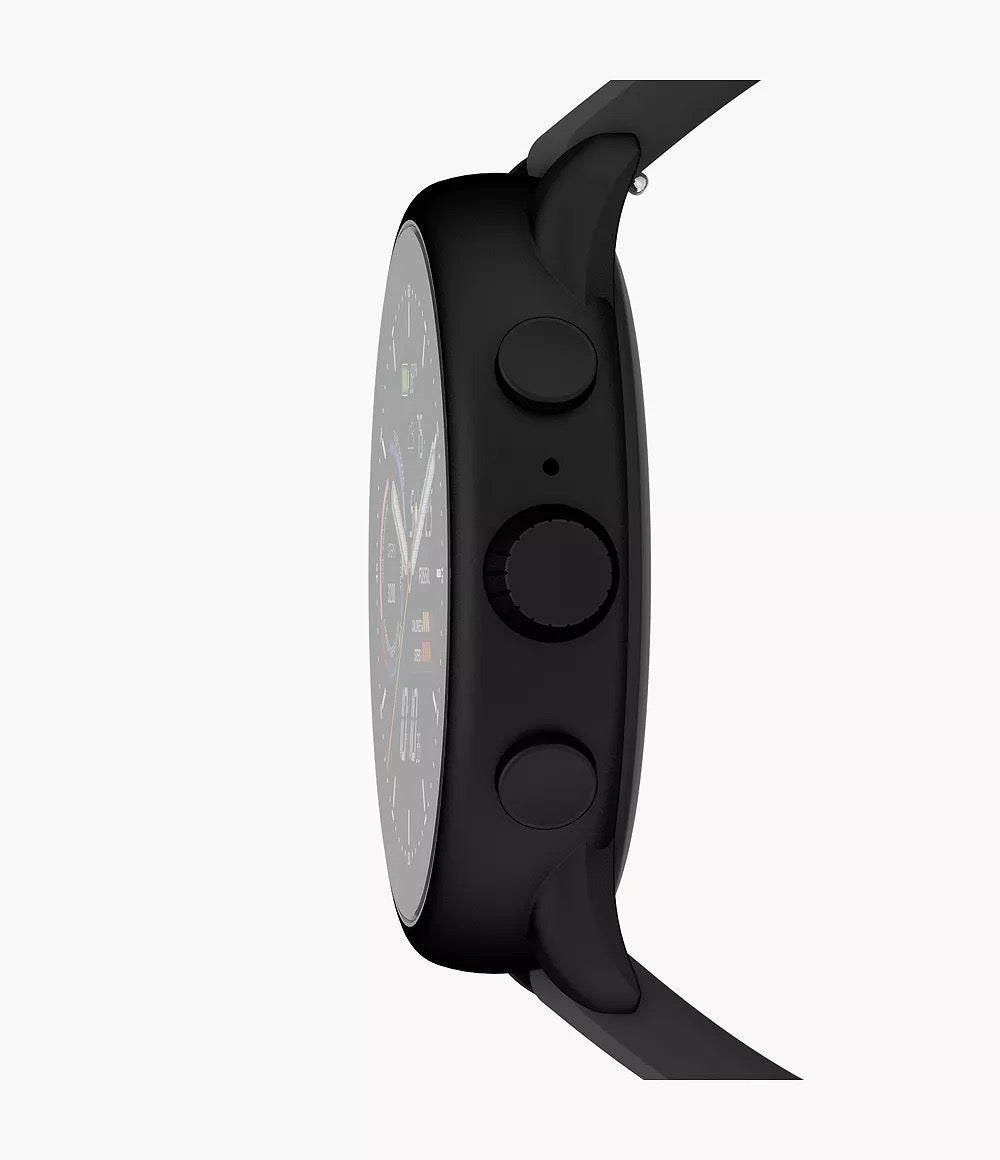 [READY STOCK MY] Fossil Gen 6 Wellness Edition Smartwatch Black Silicone (FTW4069R)