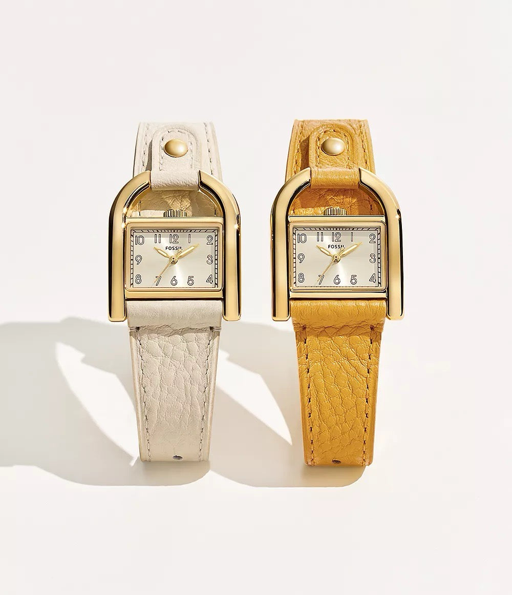 [READY STOCK MY] FOSSIL Harwell Three-Hand Nude LiteHide™ Leather Watch (ES5280)