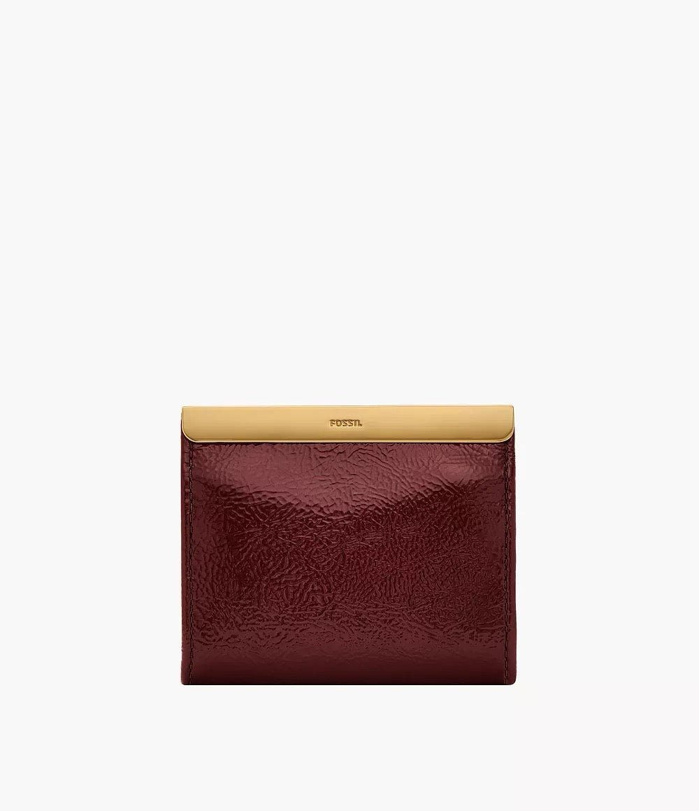 Fossil Penrose Small Wallet Crossbody in Red Mahogany (SL10028631)