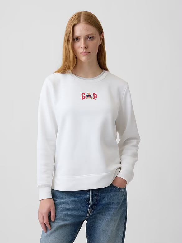 [WEB EXCLUSIVE][FK][INCOMING ETA 30 DAYS] GAP W Relaxed Gap Logo Sweatshirt in Bear