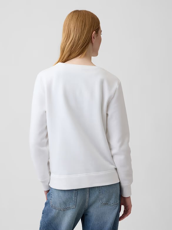 [WEB EXCLUSIVE][FK][INCOMING ETA 30 DAYS] GAP W Relaxed Gap Logo Sweatshirt in Bear