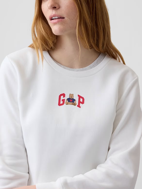 [WEB EXCLUSIVE][FK][INCOMING ETA 30 DAYS] GAP W Relaxed Gap Logo Sweatshirt in Bear