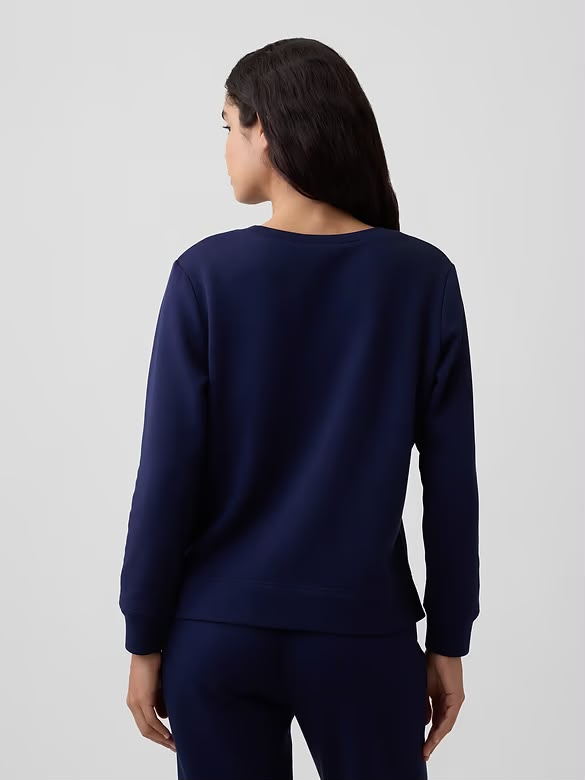 [WEB EXCLUSIVE][FK][INCOMING ETA 30 DAYS] GAP W Relaxed Gap Logo Sweatshirt in Navy Bows