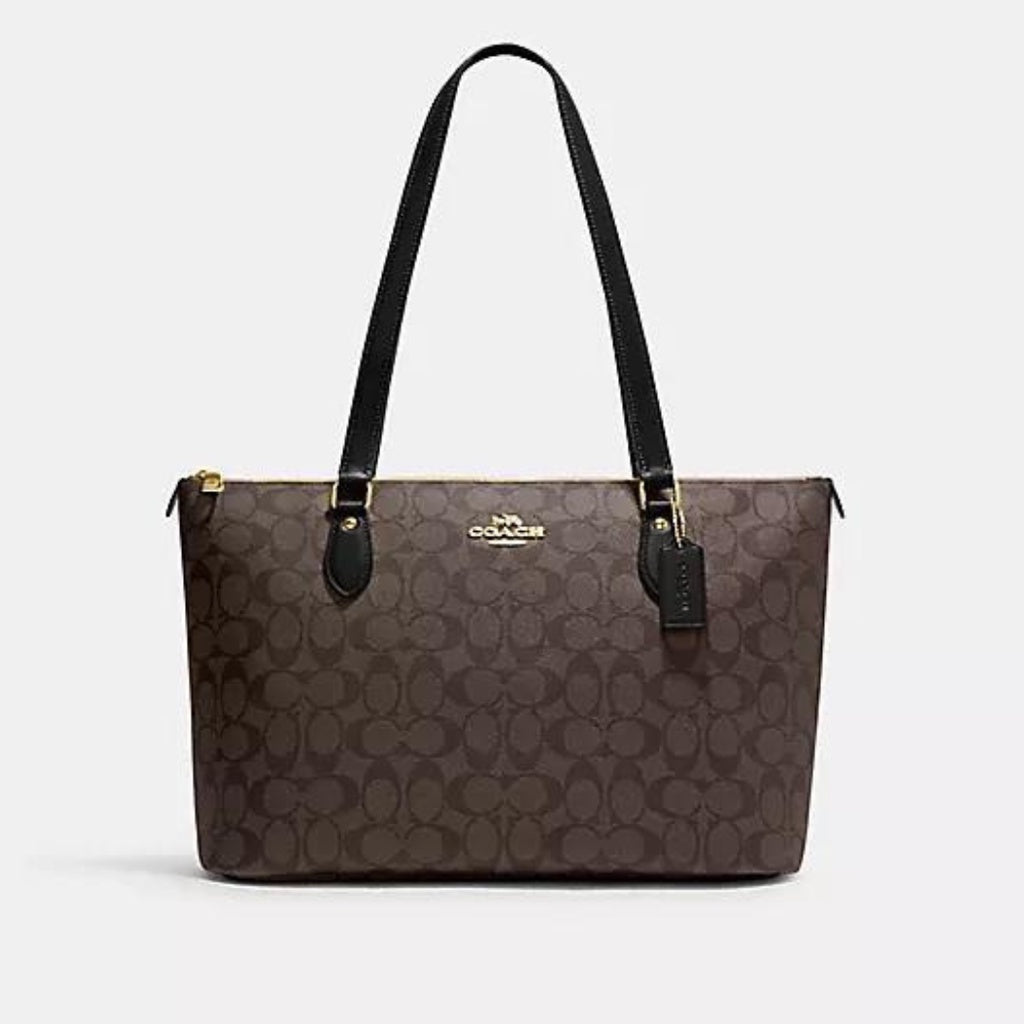 [INCOMING ETA END FEBRUARY 2024] Coach Gallery Tote In Signature Canvas in Brown/Black (CH504)