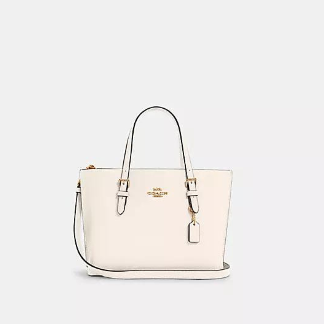 [INCOMING ETA END MARCH 2024] Coach Mollie Tote 25 in Gold/Chalk Light Saddle (C4084)
