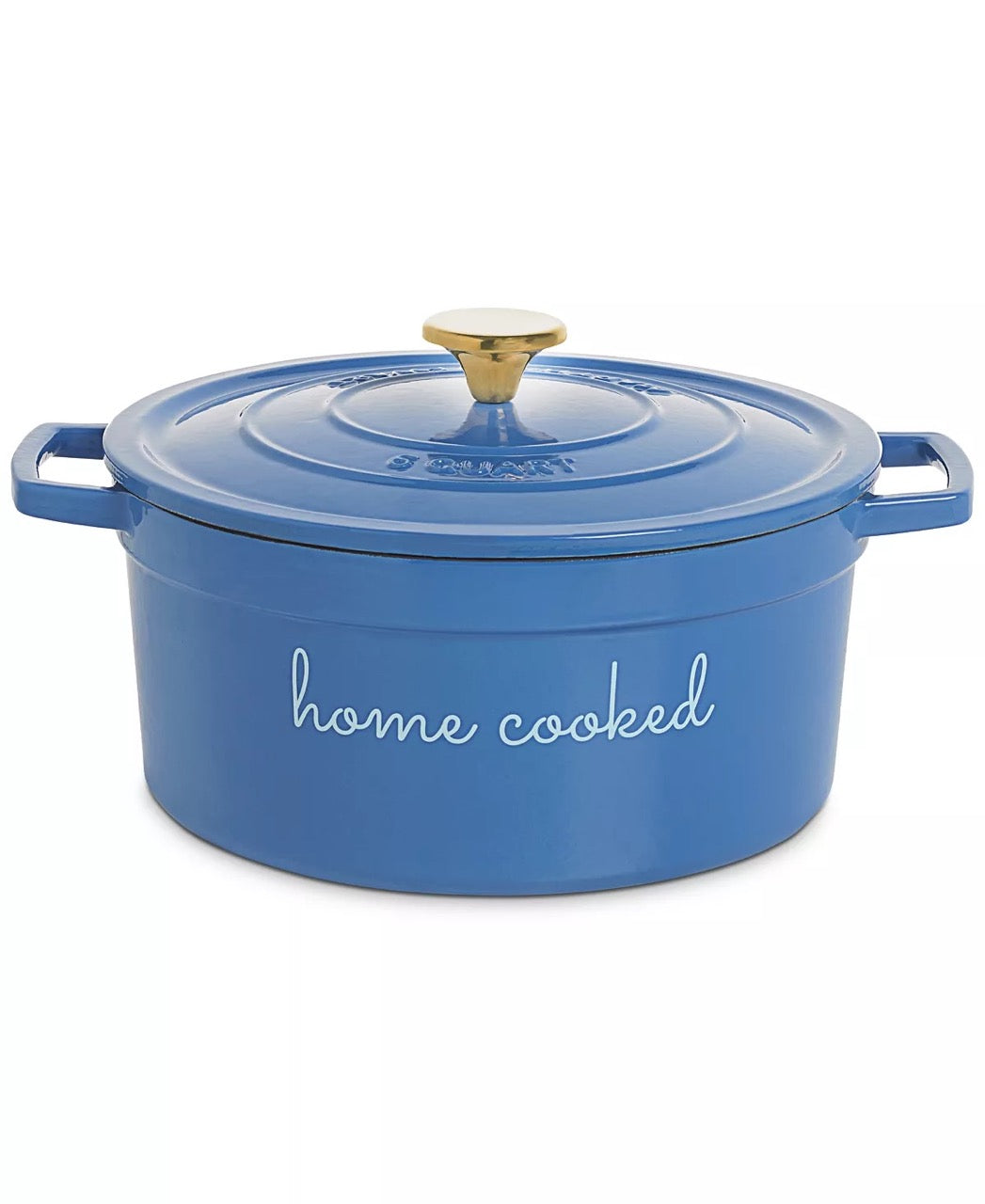 MARTHA STEWART 6QT Dutch Oven ‘Home Cooked’ in Blue