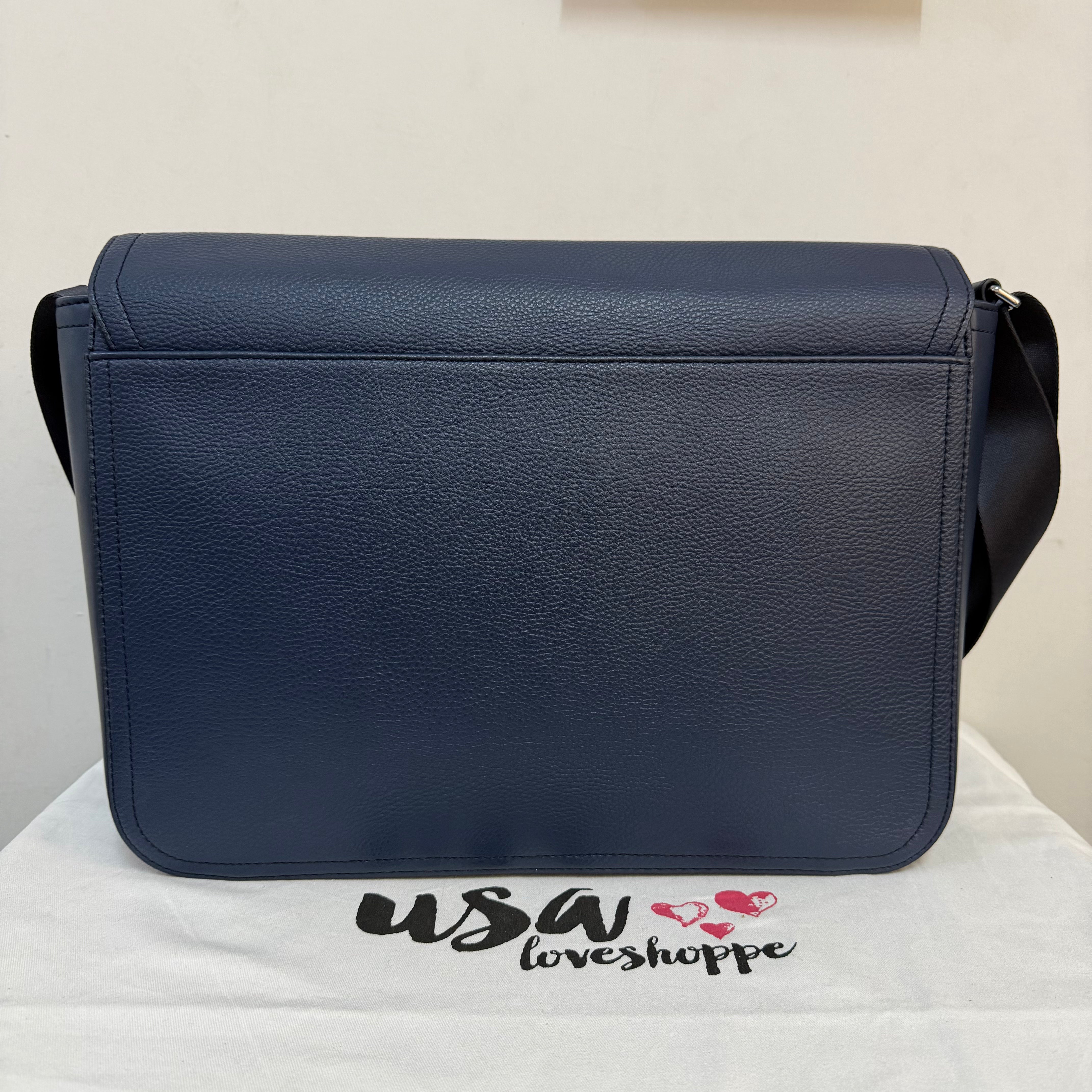 [AUCTION[READY STOCK MY] Michael Kors Men Cooper Messenger Bag in Navy (37H3LCOM2U)
