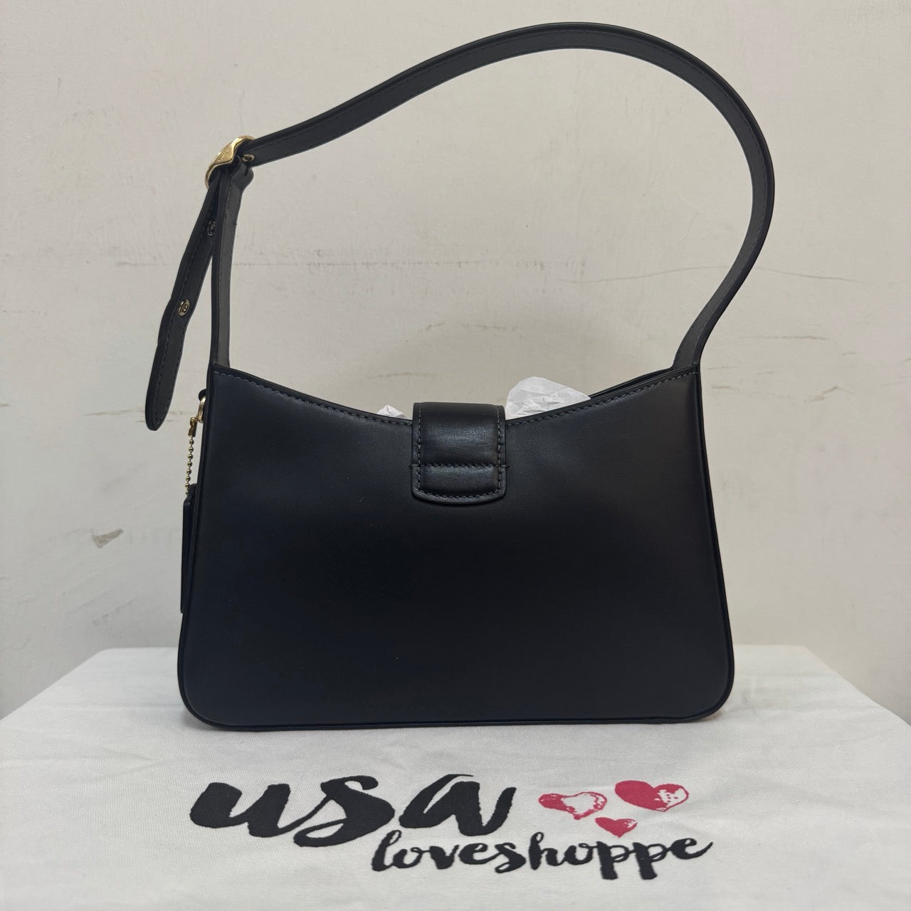 [AUCTION]PREADY STOCK MY] COACH Eliza Shoulder Bag in Black (CP004)