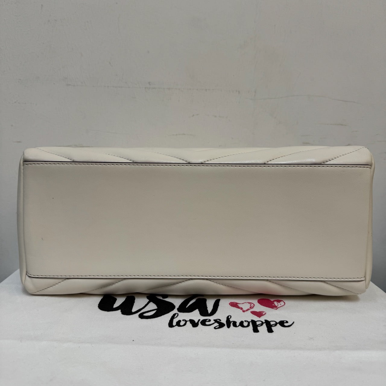 [AUCTION][READY STOCK MY] Michael Kors Whitney Medium Chain Shoulder Tote in Light Cream (35R4GWHT6U)