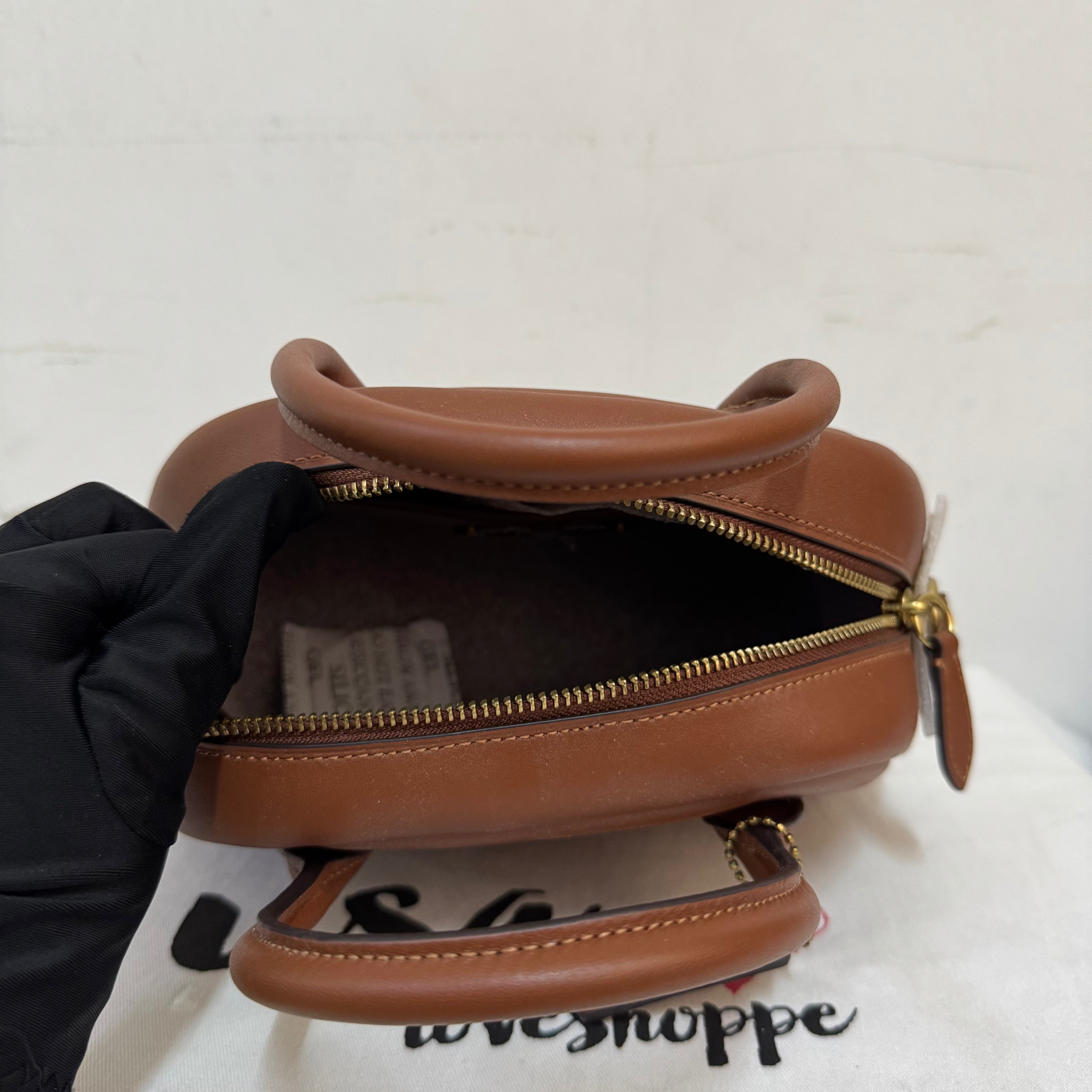 [AUCTION][READY STOCK MY] COACH Borough Bowling Bag in 1941 Saddle (CU863)