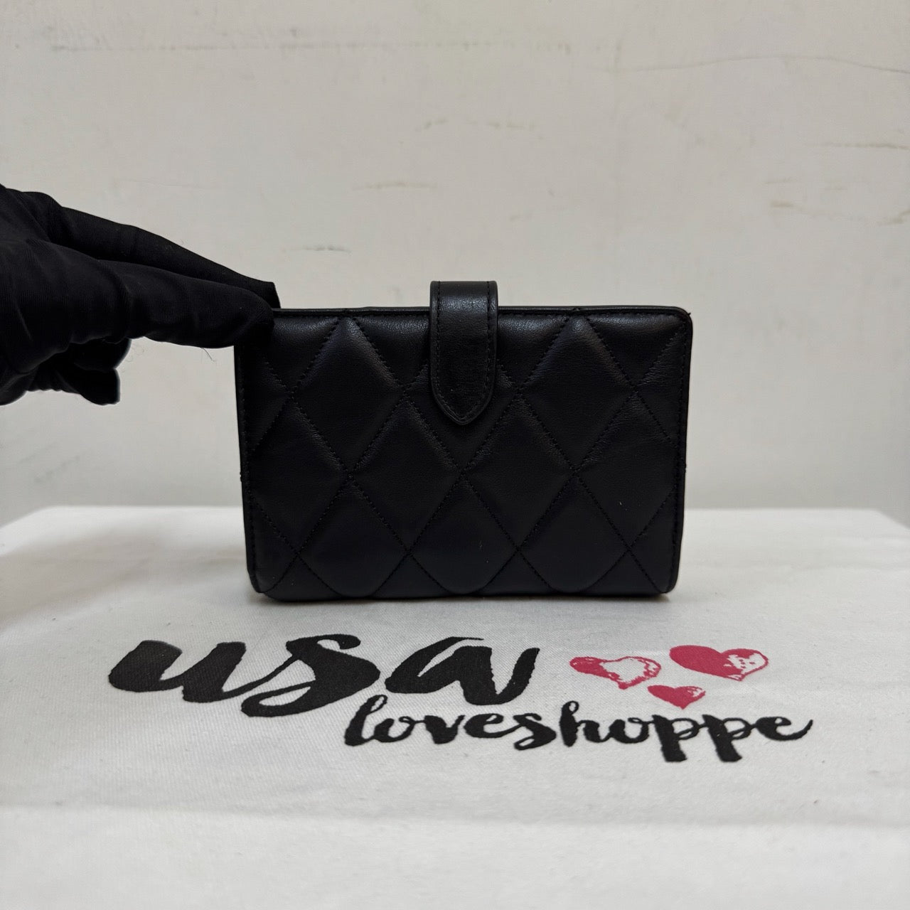 [AUCTION][READY STOCK MY] Kate Spade Carey Quilted Medium Bifold Wallet in Black (KN755)