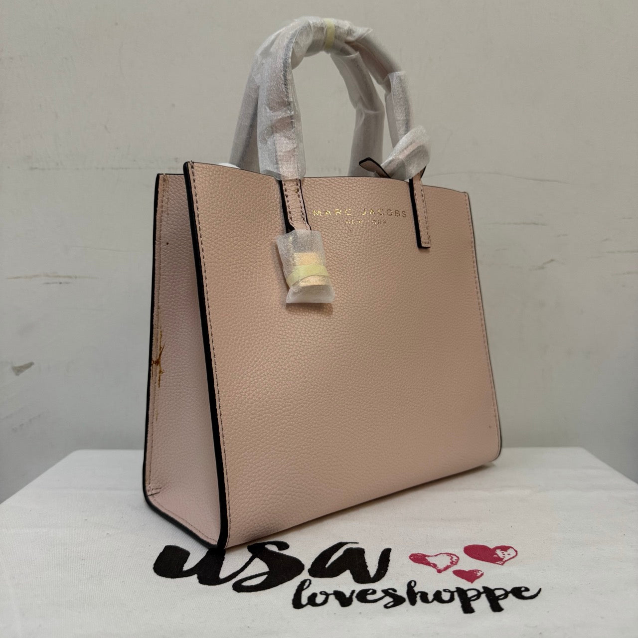 [CLEARANCE DEFECT][READY STOCK MY] Marc Jacobs Mini Grind Tote Bag in Peach Whip (M0015685-696)