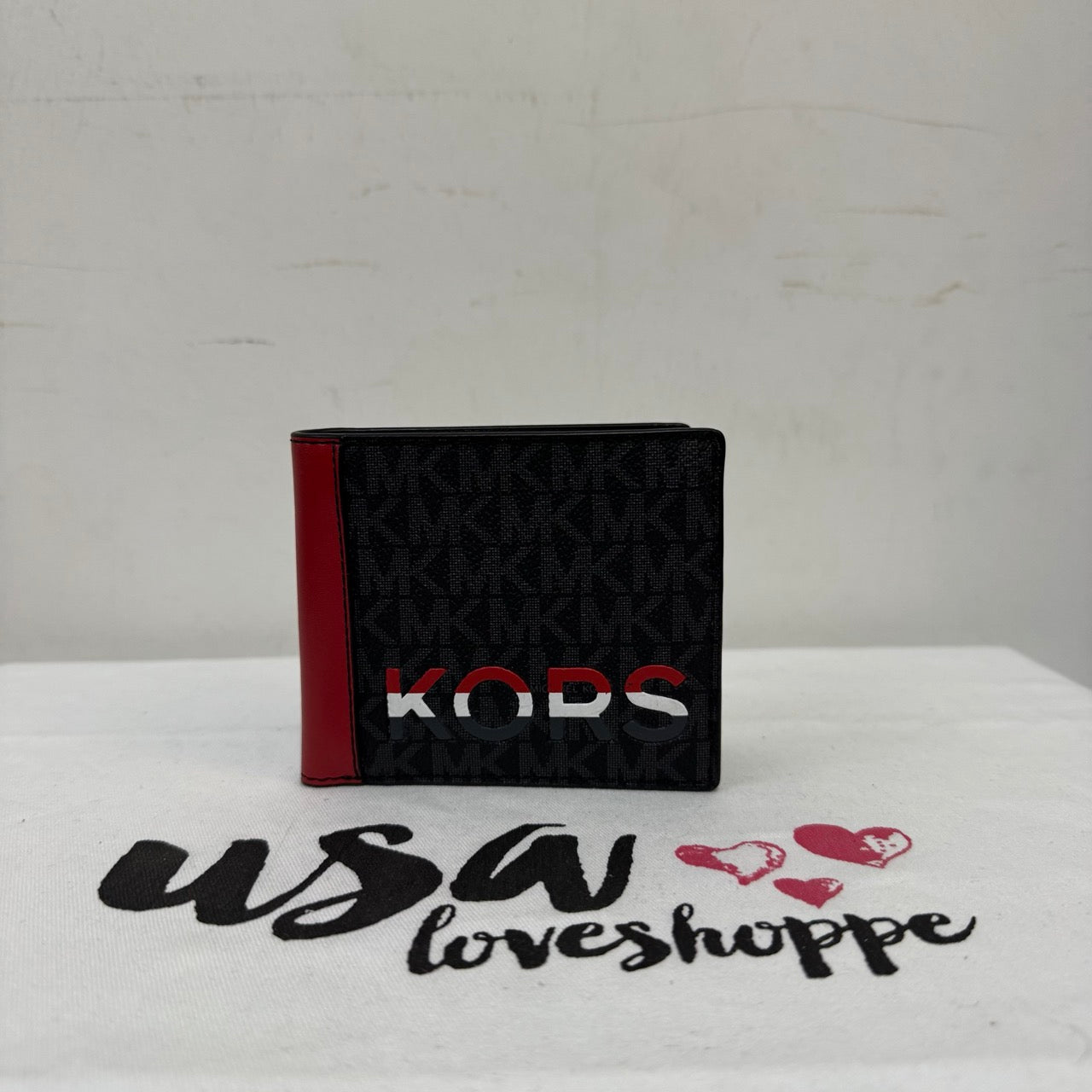 [AUCTION][READY STOCK MY] Michael Kors Men Cooper Logo and Leather Billfold Wallet in Flame (36H1LCOF1O)