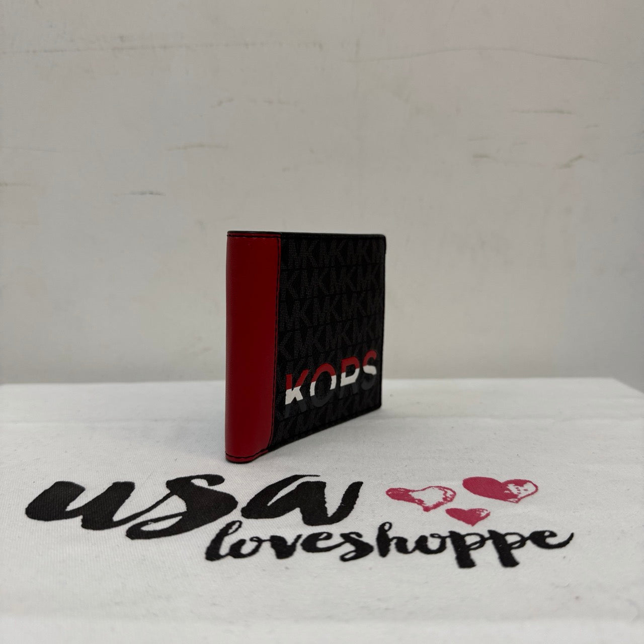 [AUCTION][READY STOCK MY] Michael Kors Men Cooper Logo and Leather Billfold Wallet in Flame (36H1LCOF1O)