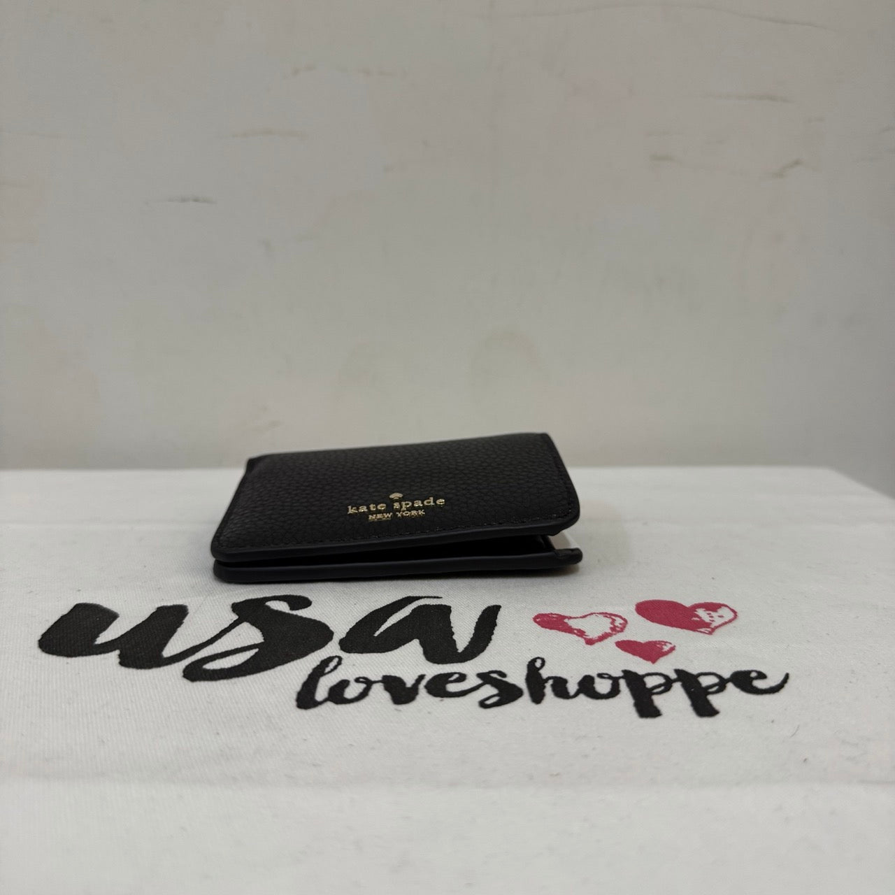 [AUCTION][READY STOCK MY] Kate Spade Lena Small Bifold Wallet in Black (KH788)