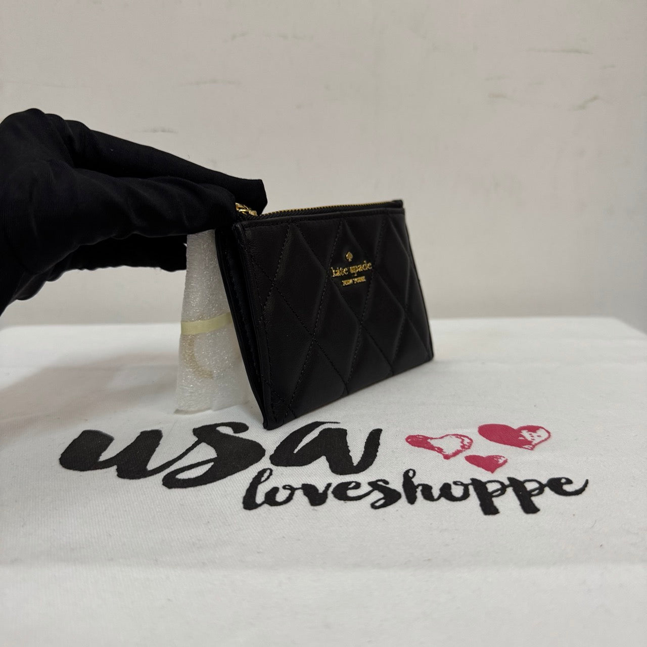 [AUCTION][READY STOCK MY] Kate Spade Carey Small Card Holder in Black (KG426)