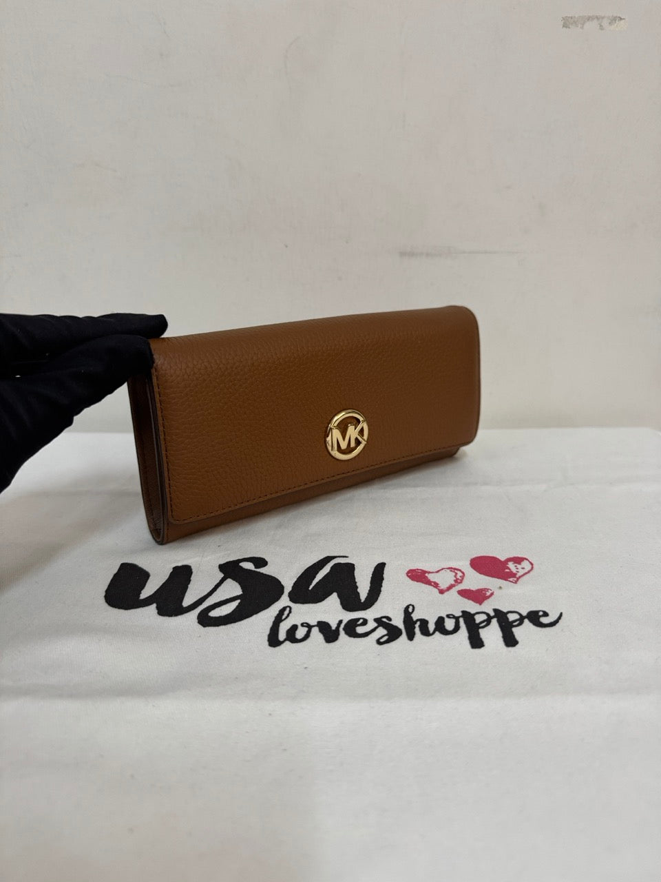[AUCTION][READY STOCK MY] Michael Kors Fulton Flap Continental in Luggage (35F0GFTE1L)