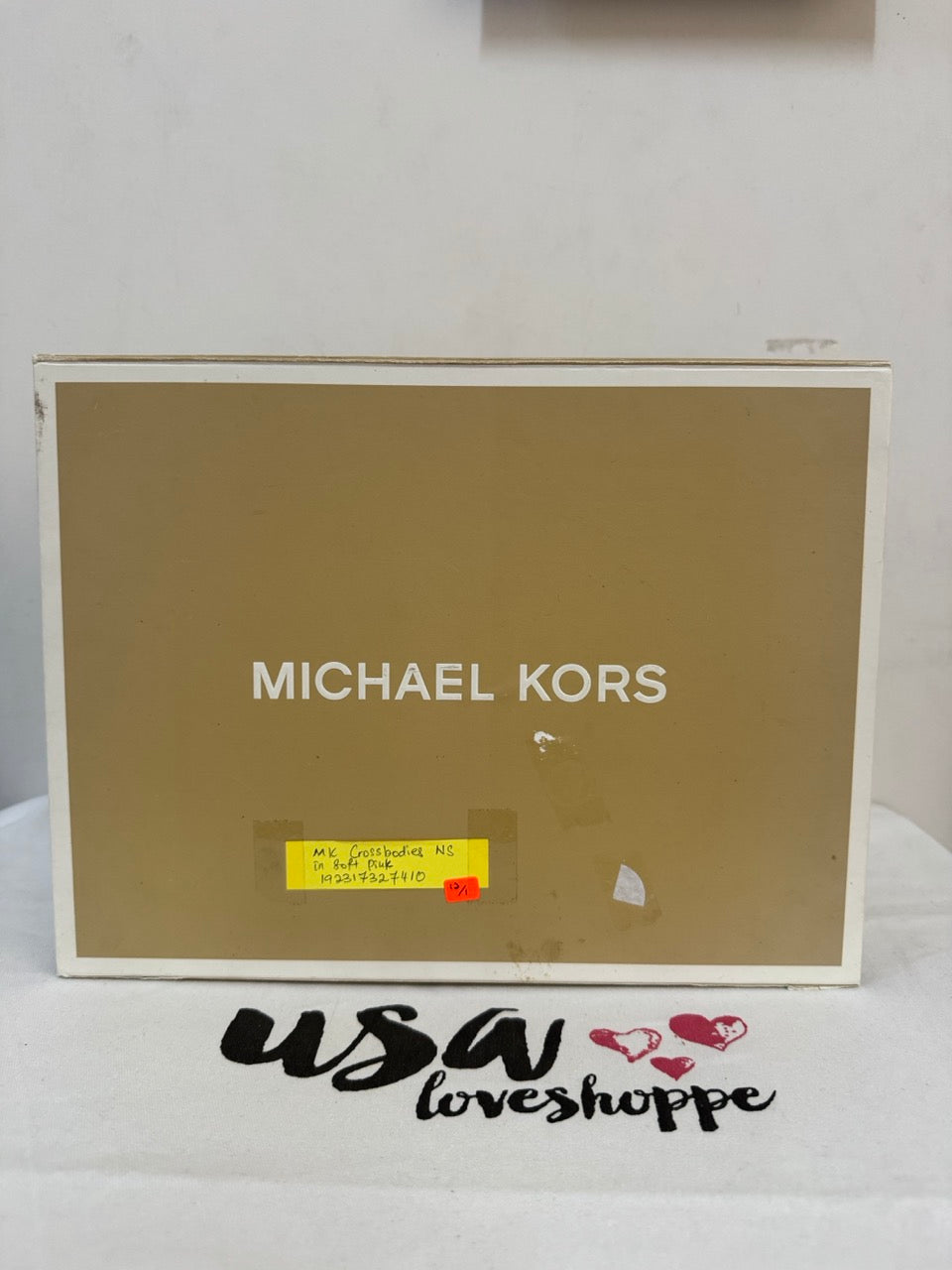 [AUCTION][READY STOCK MY] Michael Kors Ava Extra-Small Scalloped Leather Crossbody Bag in Soft Pink