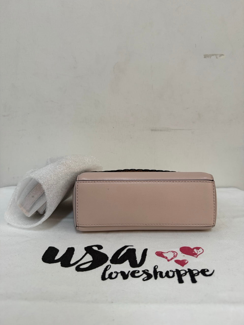 [AUCTION][READY STOCK MY] Michael Kors Ava Extra-Small Scalloped Leather Crossbody Bag in Soft Pink